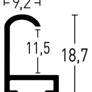 Alternative view of Profil 2 Guld matt