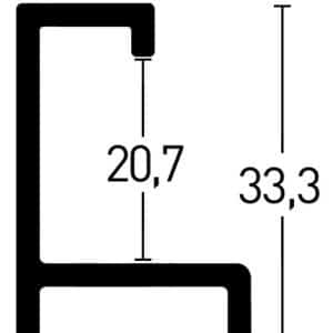 Alternative view of Profil 221 Reflex silver