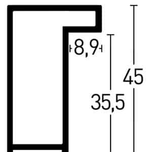 Alternative view of Profil 222 Silver blank