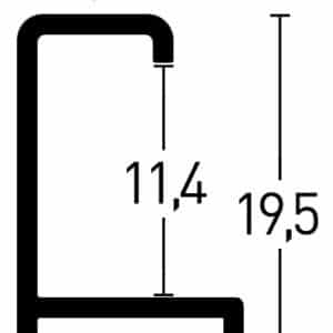 Alternative view of Profil 269 Borstad citrin silkesmatt