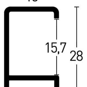 Alternative view of Profil 270 Borstad citrin silkesmatt