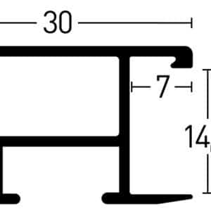 Profil 69 Mässing natur